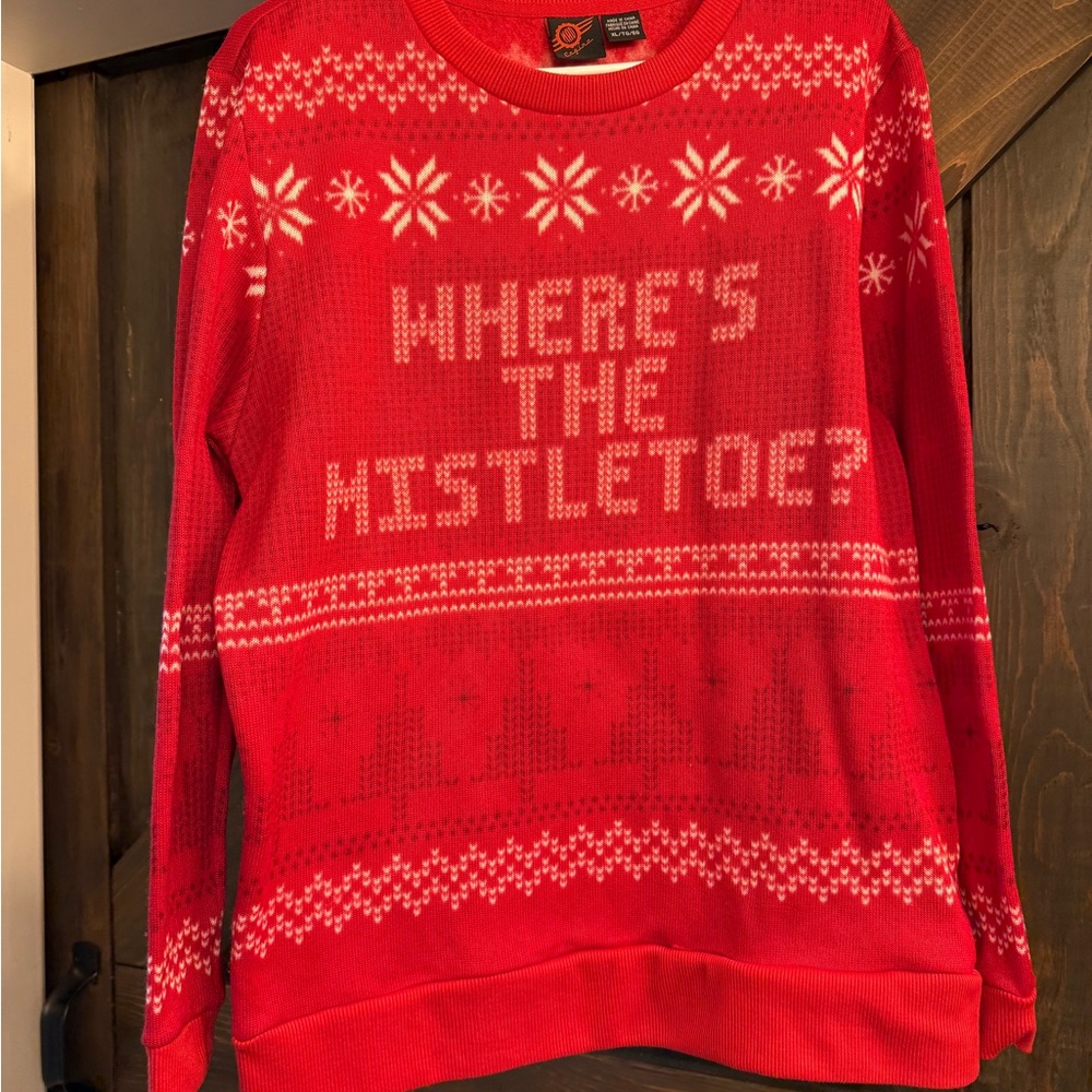 Festive Red Holiday Sweater